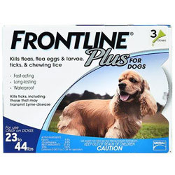 Frontline Plus - Medium Dogs Weight:23-44 Lbs (box Color : Blue) 12 Doses