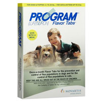 When fleas play havoc on your dogs and adversely affect your pet&rsquo;s health, it is high time to protect your pet from such harmful parasites. Program Flavor Tablets for dogs is a multipurpose solution for treating fleas. This flea and tick treatment successfully eliminates all life stages of fleas in dogs.    Program Flavor Tablets for Dogs    Program Flavor Tablets for dogs is a scientifically proven formula that kills and eliminates different external parasites. The  powerful ingredients Lufenuron work to provide full treatment for fleas and  ticks. Lufenuron, as a pesticide stops the growth of flea larvae.