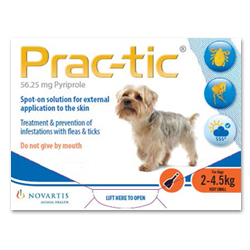 

Prac-Tic Spot On Very Small Dog: 4.5-10 Lbs (Orange) 3 Pack