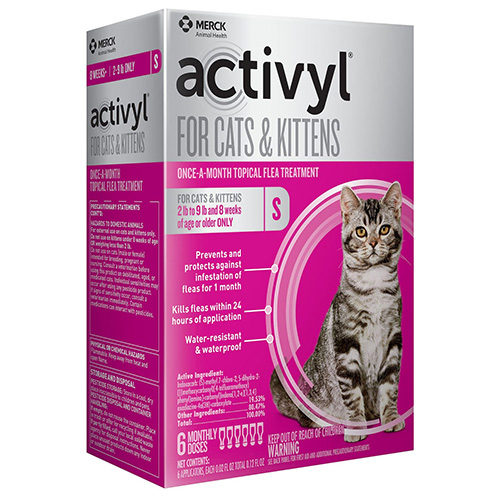 

Activyl For Small Cats 2-9 Lbs Orange 4 Pack