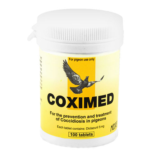 

Coximed For Pigeons (100 Tablets) 1 Pack