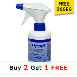 Frontline Plus Spray For Dogs 100 Ml 2 + 1 Free