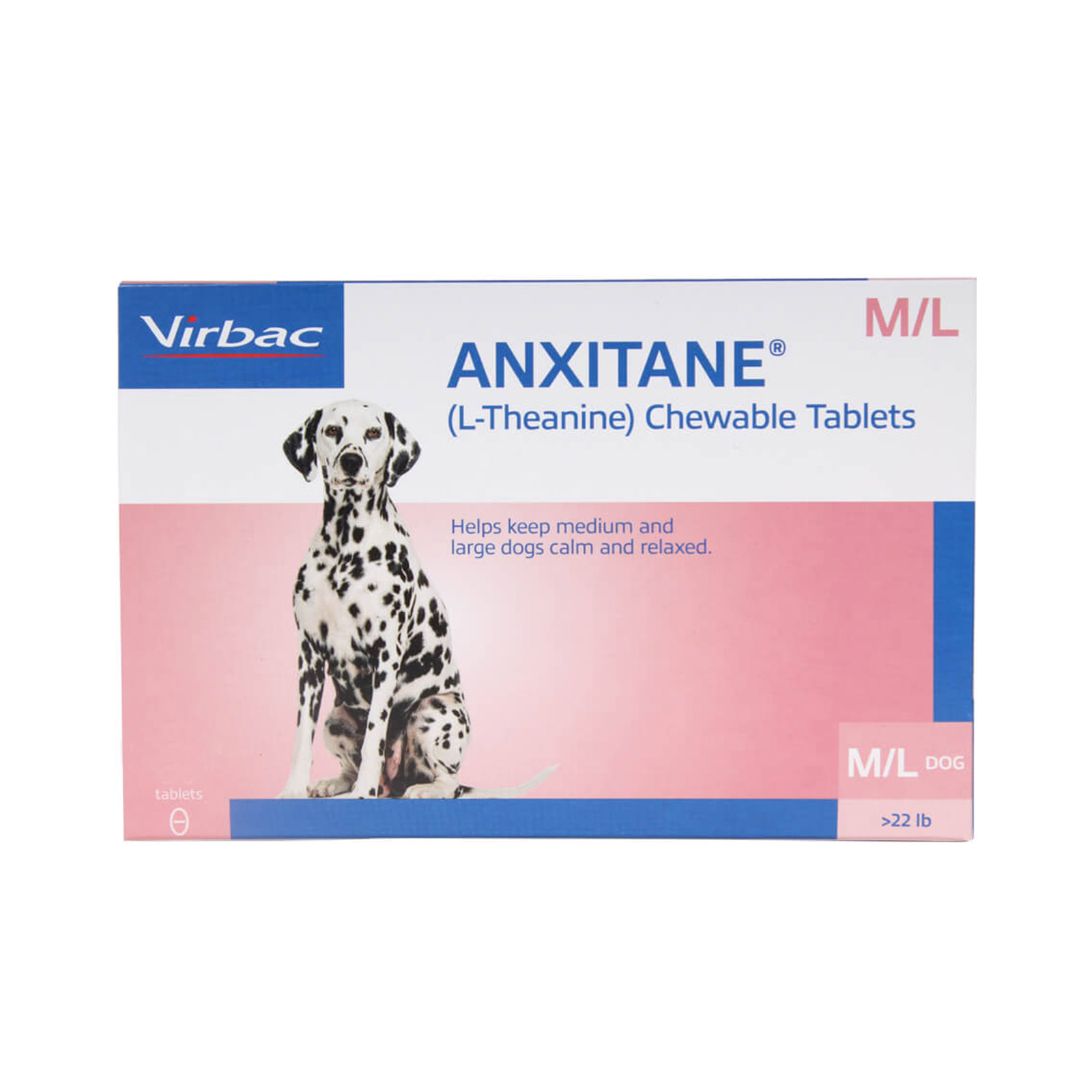 

Anxitane Chewable Tablets For Medium/Large Dogs 30 Tablet
