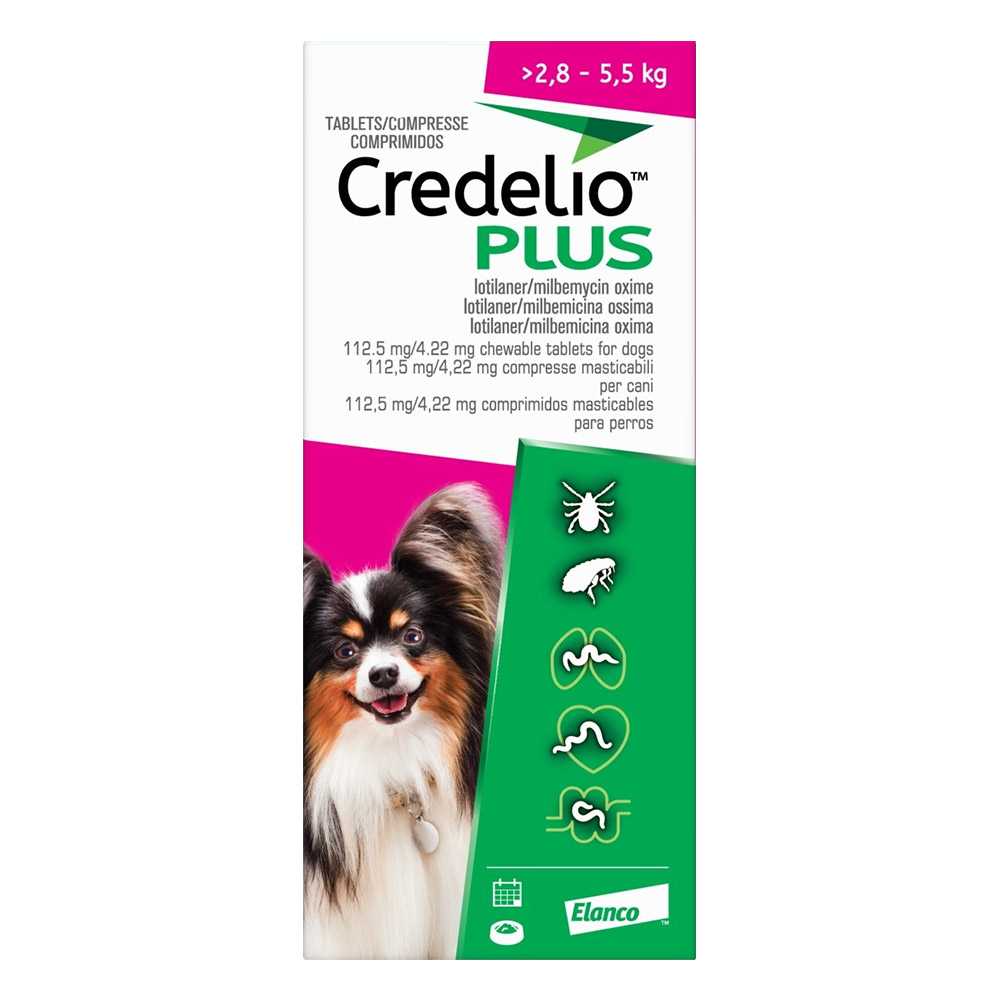 

Credelio Plus For Small Dog 2.8-5.5kg 12 Chews