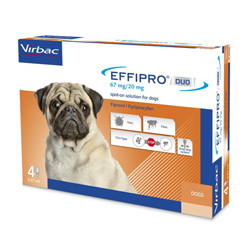 Effipro Duo Spot-On For Small Dogs Up To 22 Lbs. 4 Pack