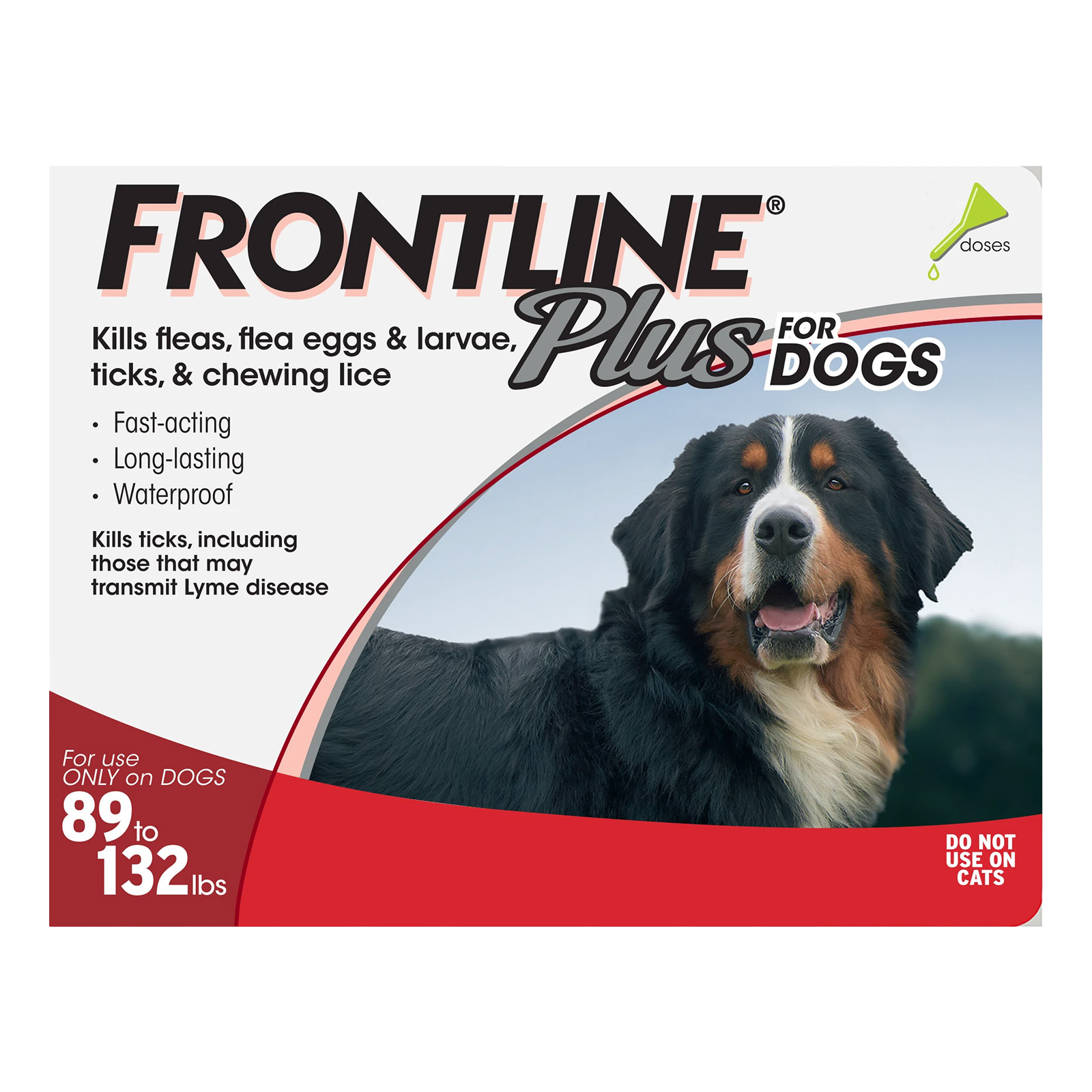 Frontline Plus Extra Large Dogs Above 89 Lbs (Red) 3 Doses