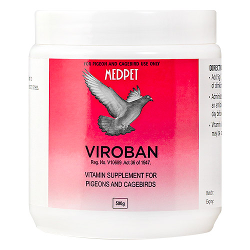 Medpet Viroban For Pigeons And Cagebirds 500 Grams