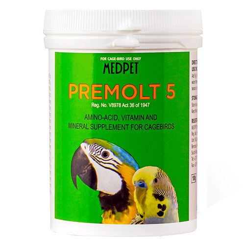 

Medpet Premolt 5 For Cagebirds 300 Grams