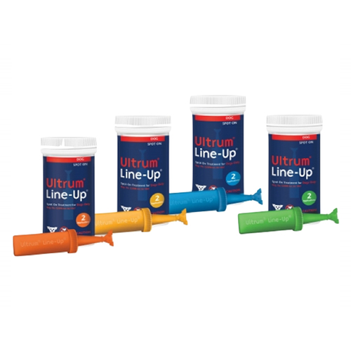 Ultrum Line-Up Spot On For Small Dogs Up To 22 Lbs (Blue) 2 Pack