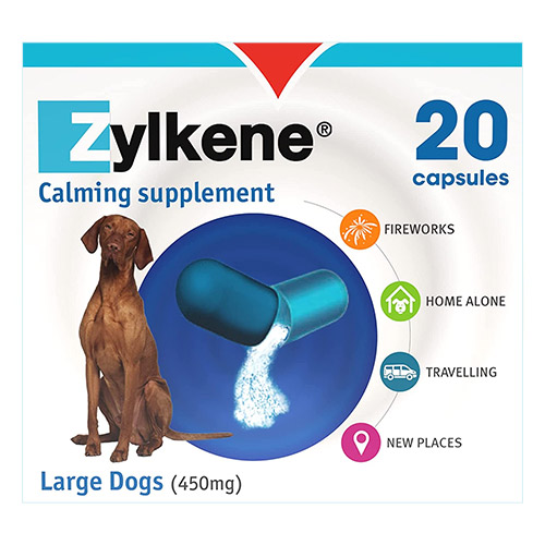 

Zylkene Nutritional Supplement For Large Dogs 450mg 20 Capsule
