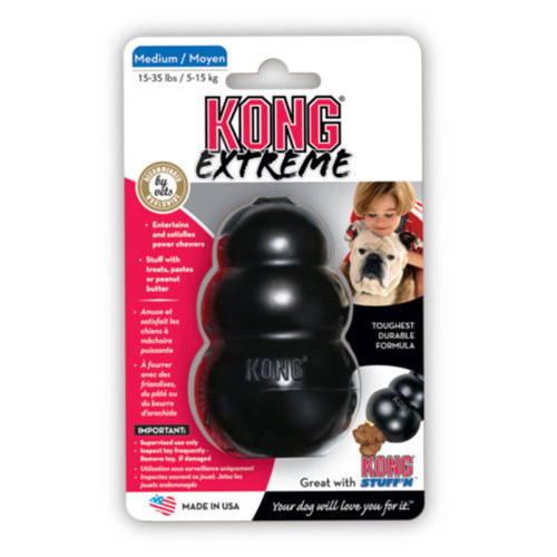 

Kong Extreme Black Dog Toy Medium 1 Piece