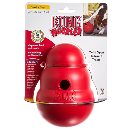 

Kong Wobbler Treat Dispensing Dog Toy Small 1 Piece