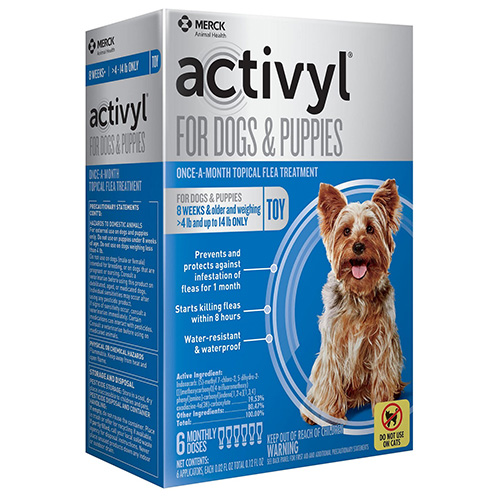 

Activyl For Very Small Dogs 4-14 Lbs Blue 4 Pack