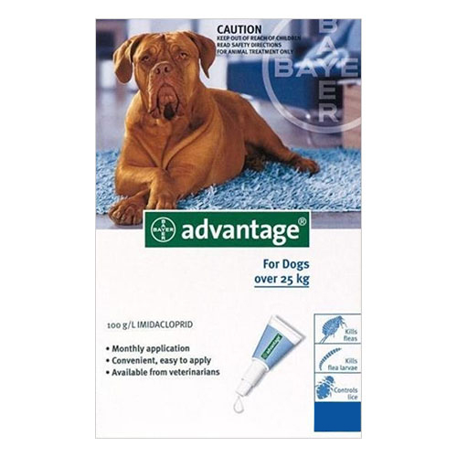 

Advantage Extra Large Dogs Over 55 Lbs Blue 4 Doses