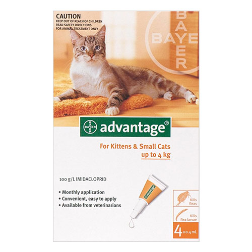 Advantage Kittens & Small Cats 1-10lbs 6 Doses