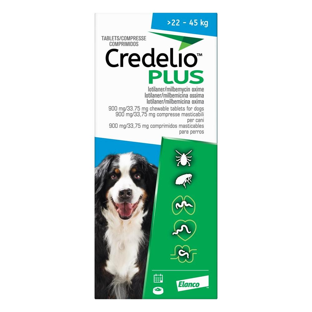 Credelio Plus For Extra Large Dog 48lbs - 99lbs 22-45kg 12 Chews