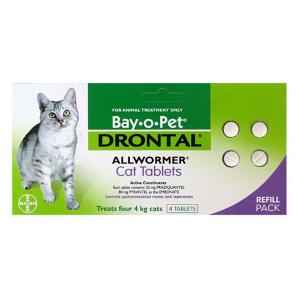 Drontal For Cats Upto 8lbs 4kg 2 Tablet