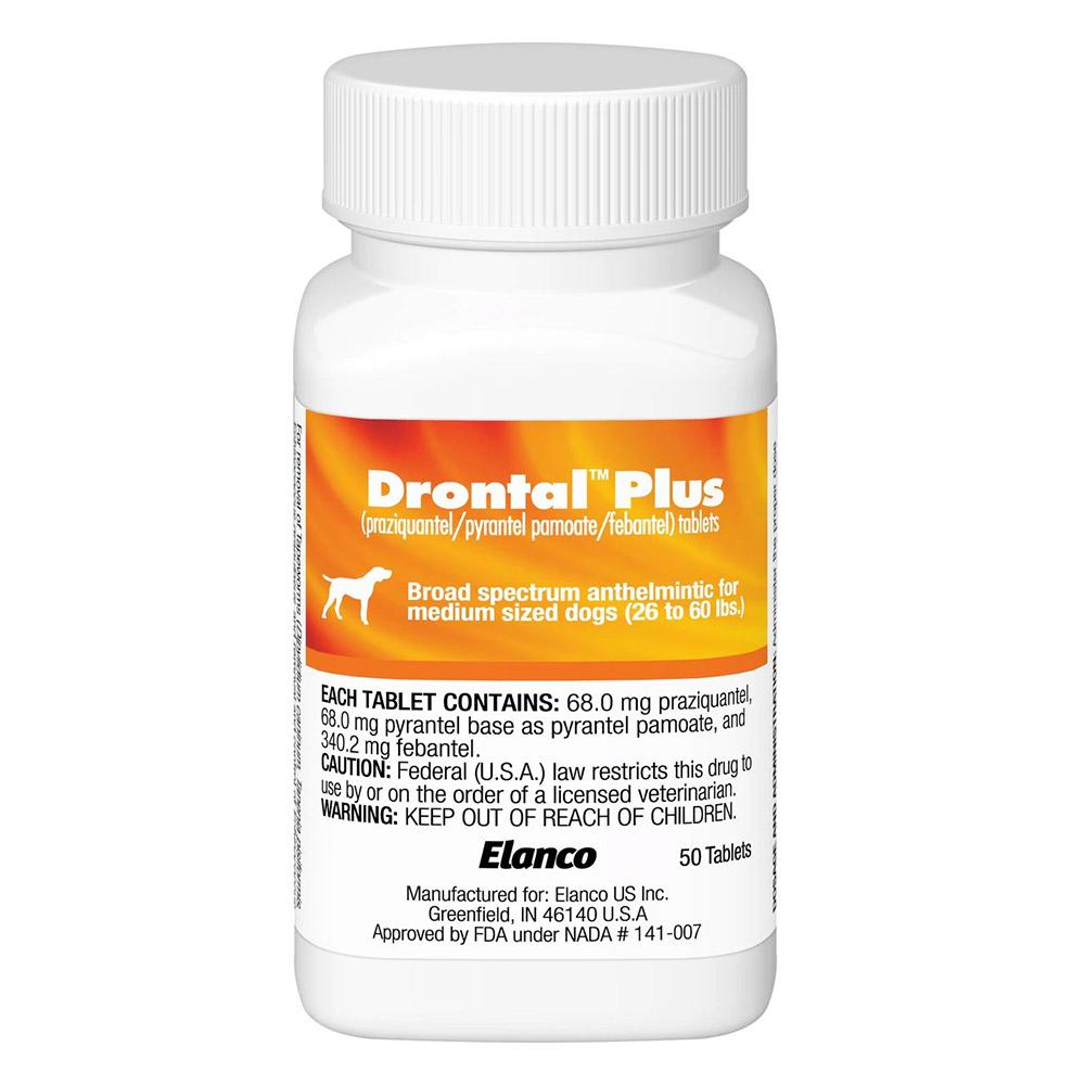 

Drontal Plus For Medium Dogs 3.1 - 10 Kg 1 Tablet