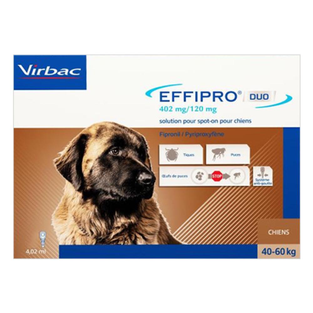 Effipro Duo Spot-On For Extra Large Dogs Over 88 Lbs. 12 Pack