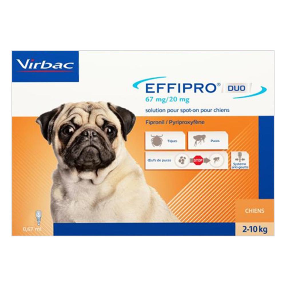 Effipro Duo Spot-On For Small Dogs Up To 22 Lbs. 12 Pack