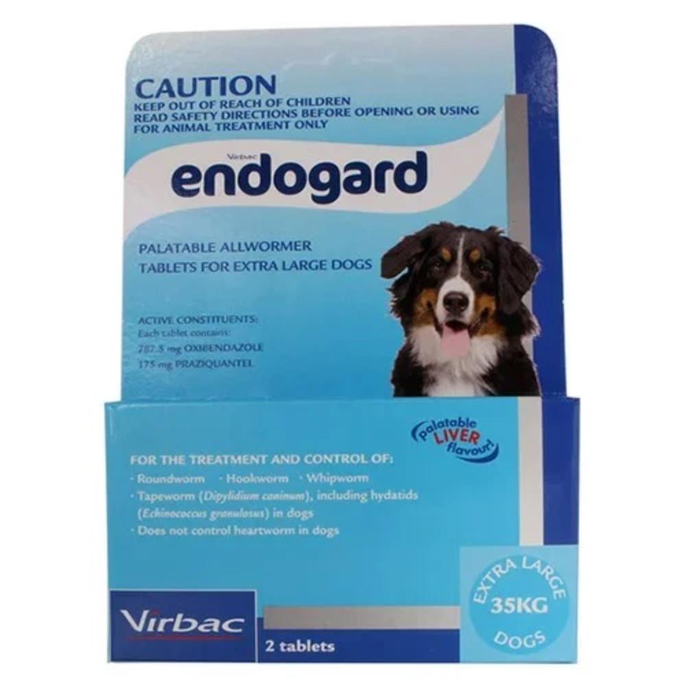 Endogard For Extra Large Dogs 77 Lbs 35kg 2 Tablets
