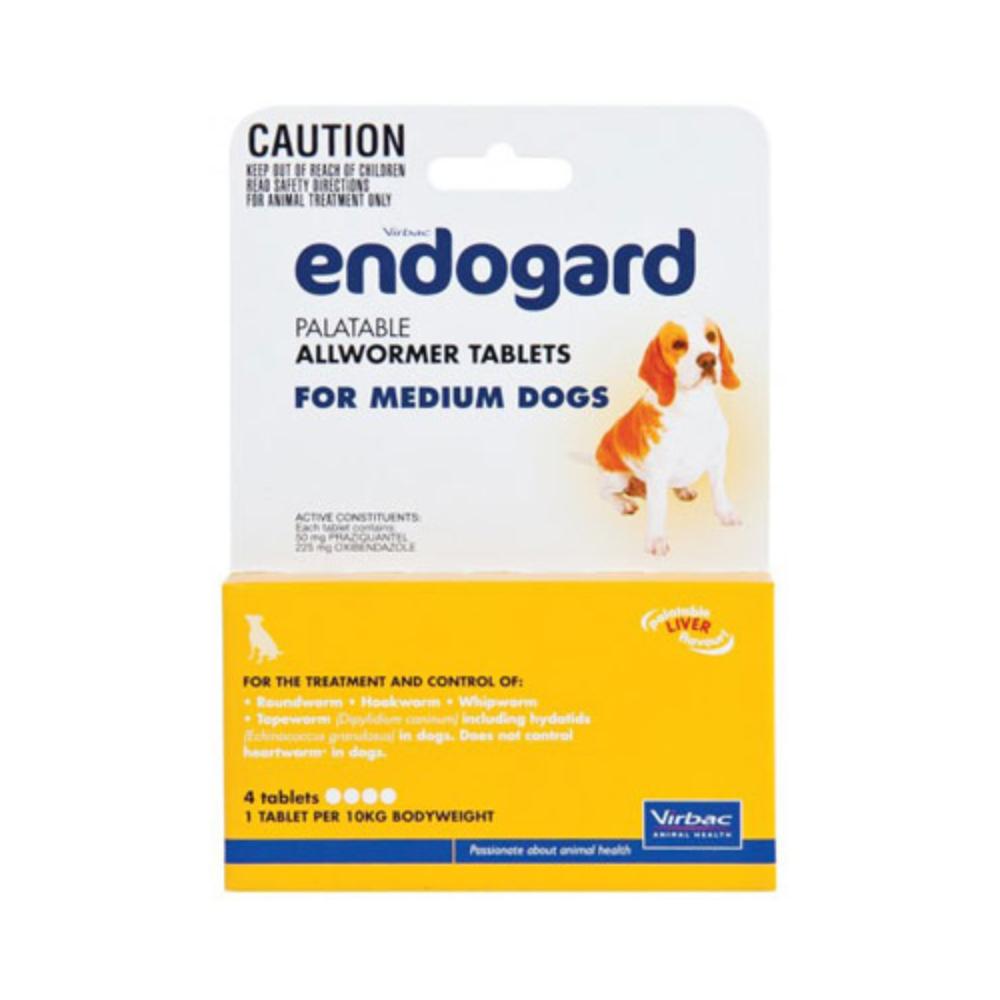 Endogard For Medium Dogs 22 Lbs 10kg 4 Tablets