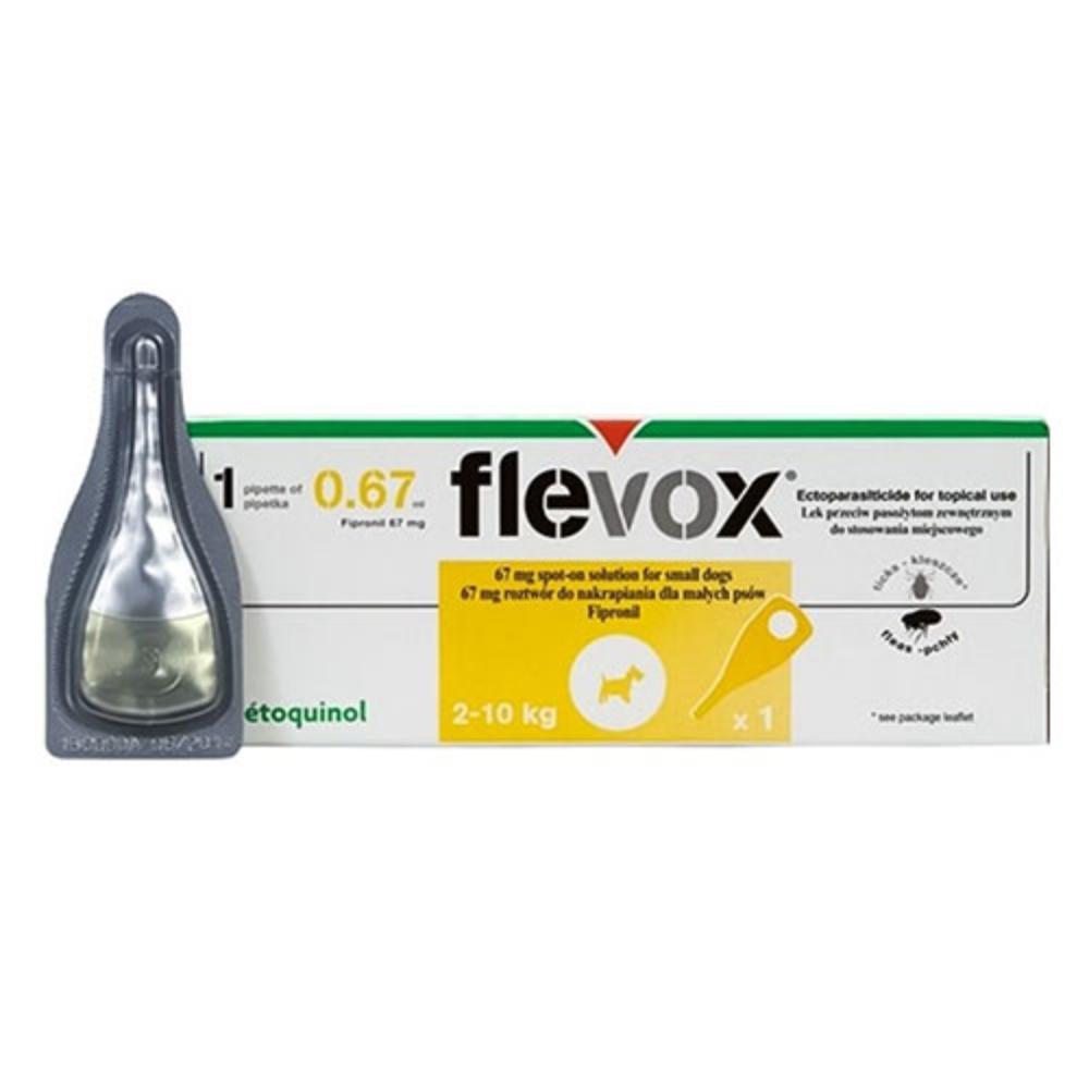 Flevox For Small Dogs Up To 22 Lbs. Yellow 12 Pack