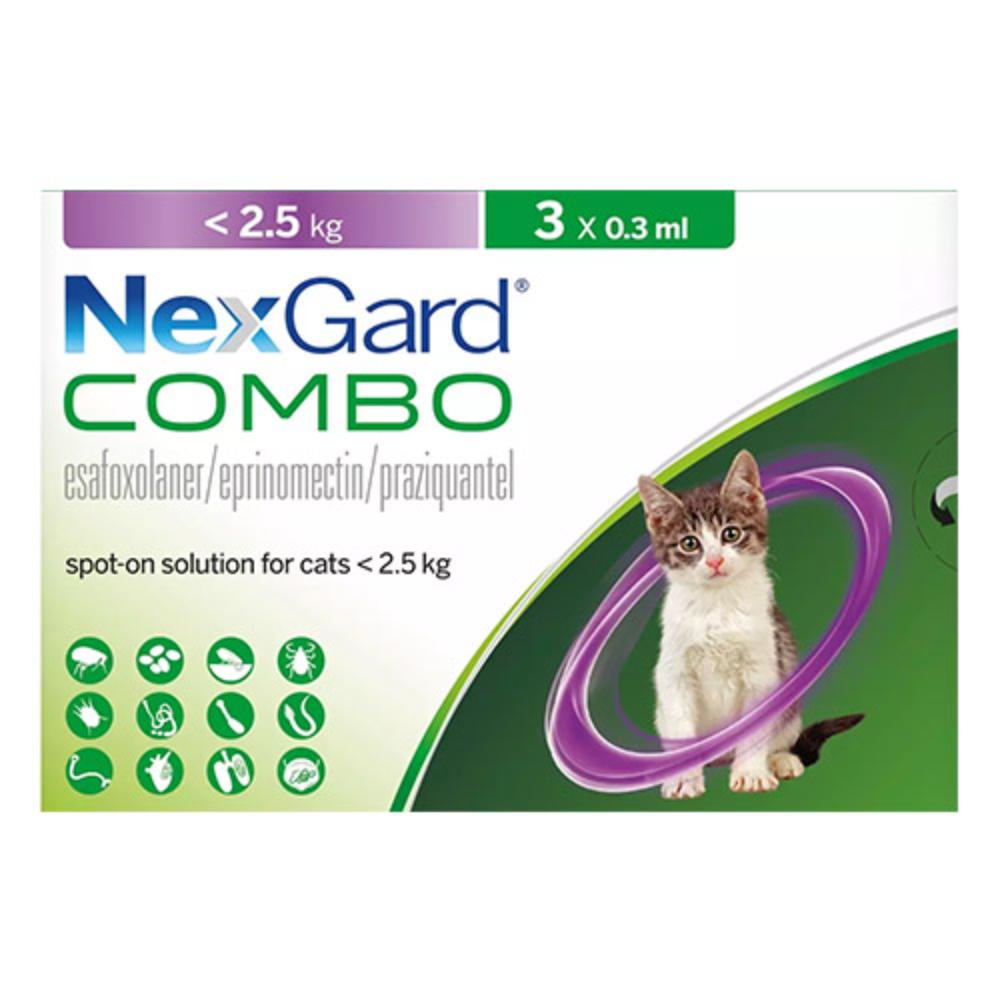 

Nexgard Combo For Cats Upto 5.5lbs 3 Pack