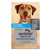 

Sentinel Spectrum Blue For Dogs 50.1-100 Lbs 3 Chews